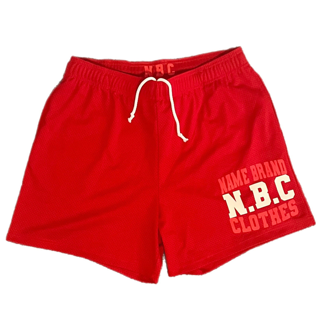 Red Collegiate Shorts